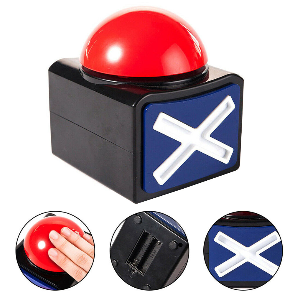 Quiz Got Talent Alarm Button Toy Loud Fun Ring Sound Light Trivia ABS Prank Joke Relieve Stress Game Answer Buzzer