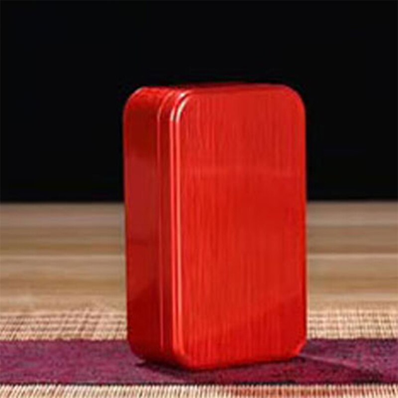 1PC Packaging Custom Food Grade Tin Can Black Metal Square Boxes Aluminum Tea Tin Box: RD