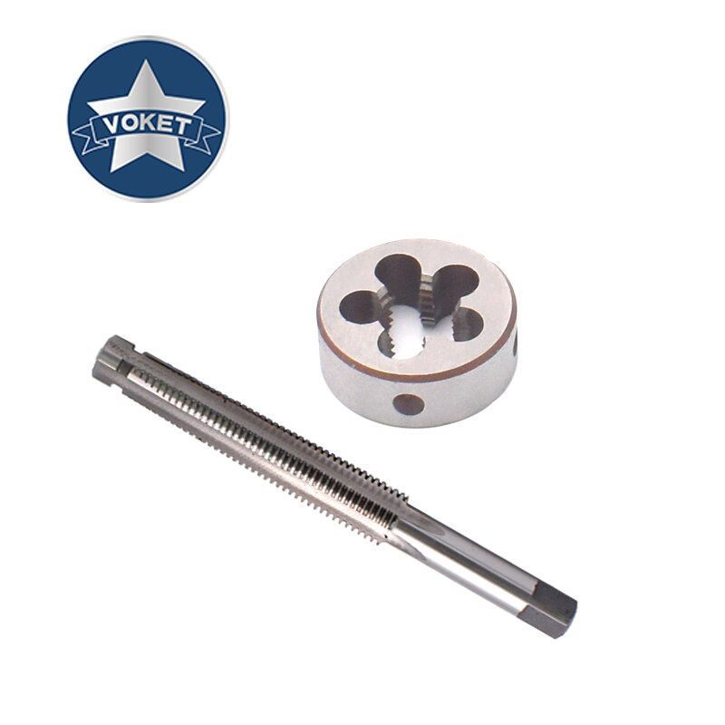 VOKET 1 Set Right hand Trapezoidal tap and Die set TR 8 10 12 14 16 X1.5 X2 X3 X4 thread Screw T R taps Threading Round Dies