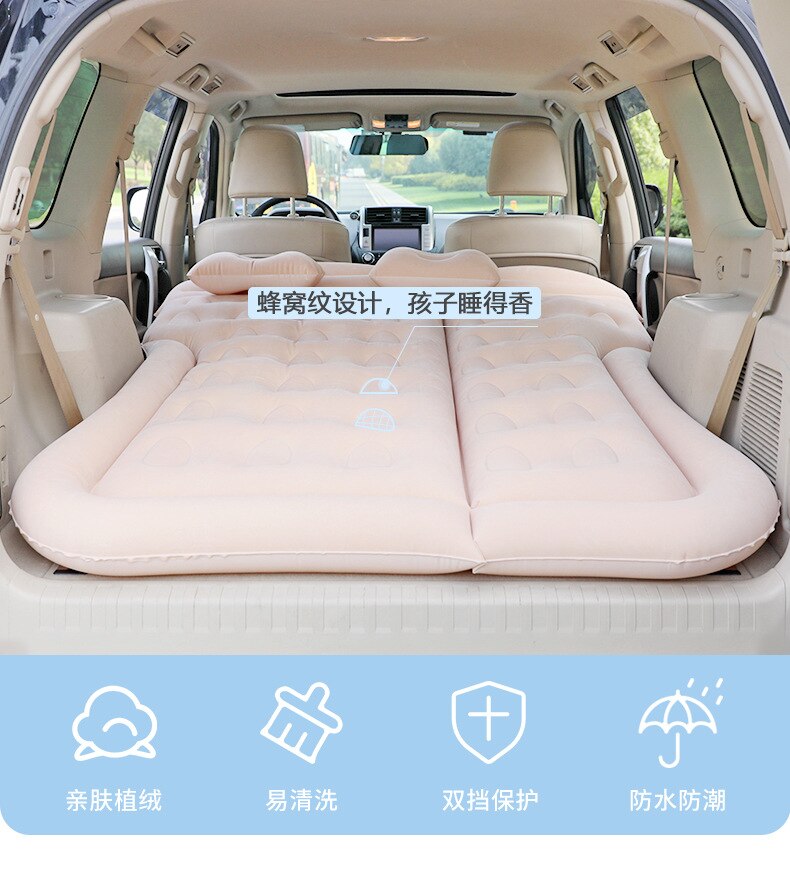 Universel SUV voiture voyage coussin de couchage voiture lit gonflable matelas d'air en plein Air Camping tapis enfant arrière échappement coussin voiture siège arrière