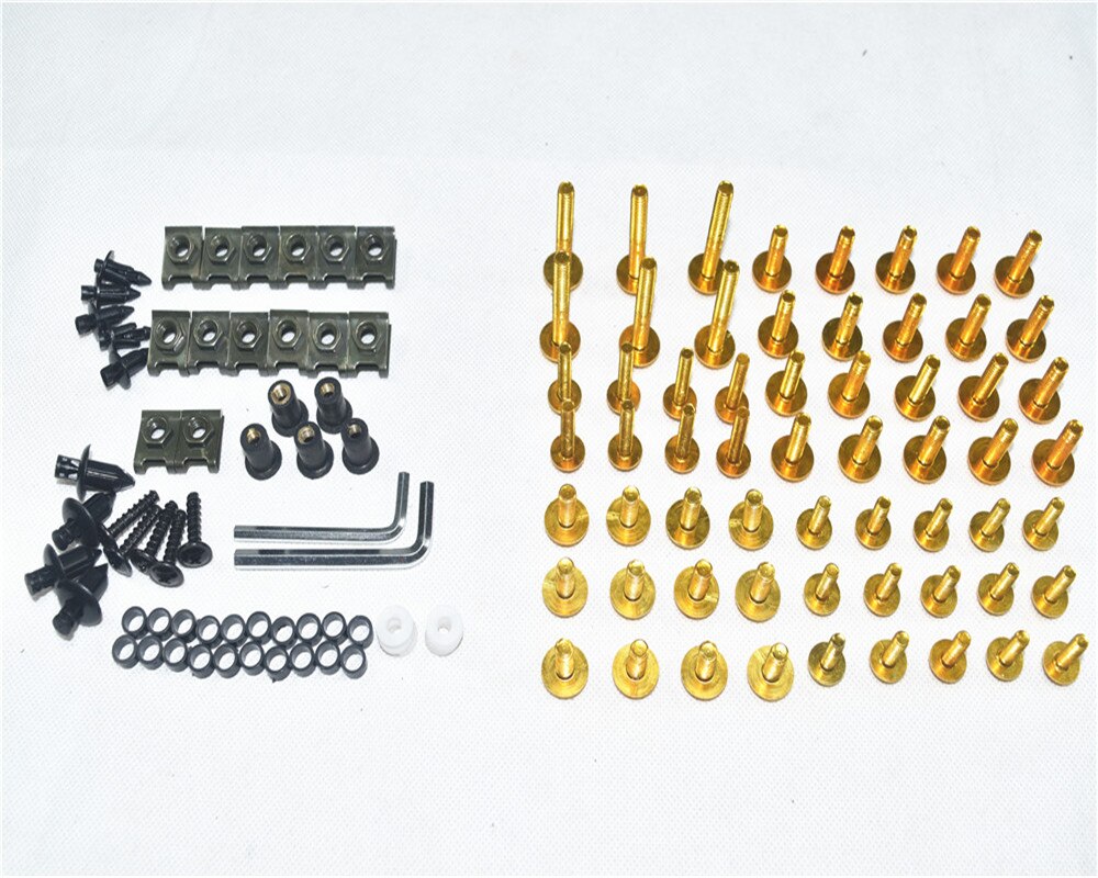 Motorfiets Compleet Kuip Bouten Kit Carrosserie Schroeven Voor Fit Bmw R1200RS: Gold