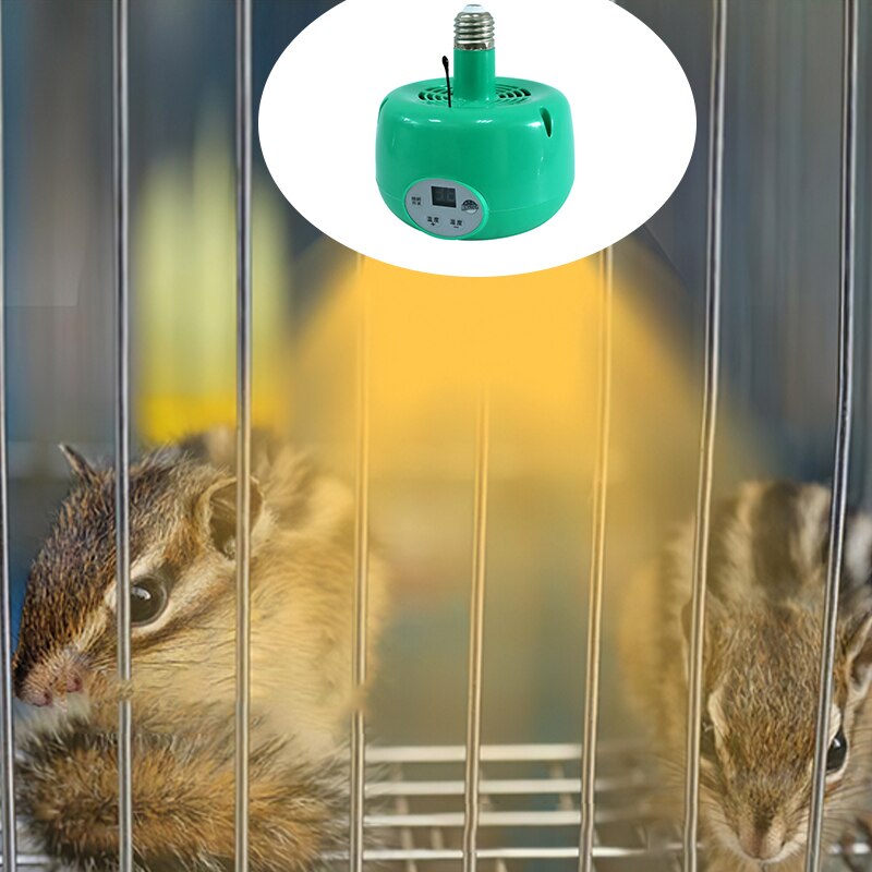 Lámpara de calefacción LED para animales, luz cálida, multifuncional, antiflameado, portátil, automática, con luz LED para granja de aves de corral, perros y Mascotas