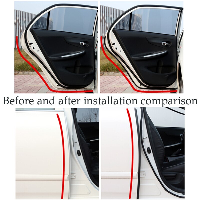2 ~ 8 Meter Waterdicht Kleine D Autodeur Rubber Epdm Rubber 3 m Auto Deur Afdichting Auto Rubber Auto-Styling Accessoires