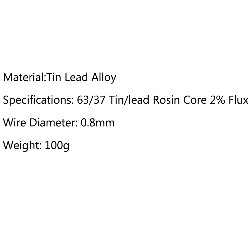 Areyourshop de 0.8mm 100g 63/37 étain plomb colophane noyau soudure fil de soudage Flux 2% bobine de soudage
