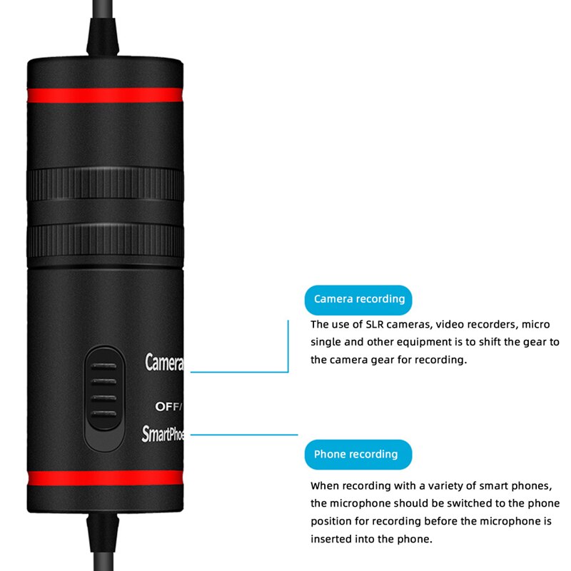 3.5mm o videoinspelning lapel mikrofon för telefon android mac vlog mic för osmo actionkamera videokamera inspelare