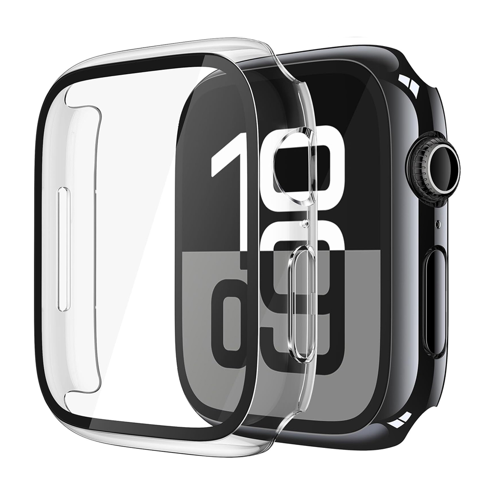 Screen Protector Voor Apple Horloge Case Serie 10 9 SE 8 7 6 5 4 46mm 42mm 45mm 44mm 40 41mm PC Bumper + Gehard Glas iWatch Cover