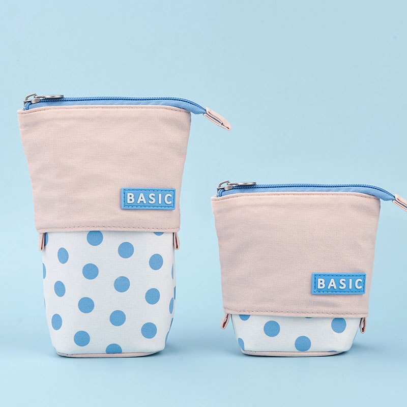 Leuke Stippen Flexibele Etui Stof Schoolbenodigdheden Potlood Tas Briefpapier School Leuke Pennenbakje Door Kevin & Sasa ambachten: Pink