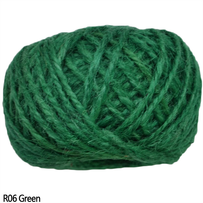 Corde en Jute naturelle, 30/rouleau, corde en chanvre naturelle, pour étiquette tissée à accrocher, fournitures d'emballage pour événements de mariage et fêtes: R06