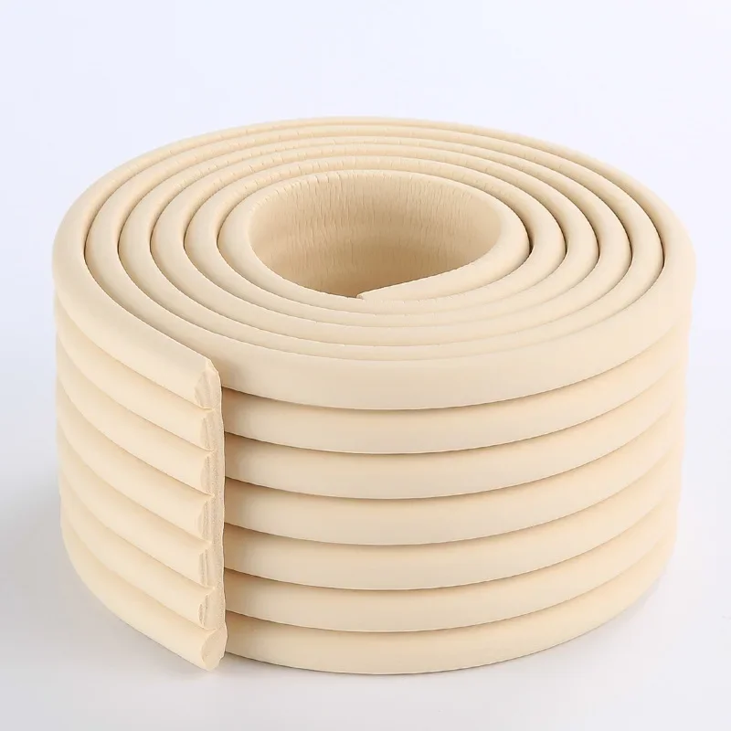 2m tira de proteção de segurança do bebê mesa borda guarda tira protetor de canto móveis cantos crianças proteção de espuma de segurança: YELLOW