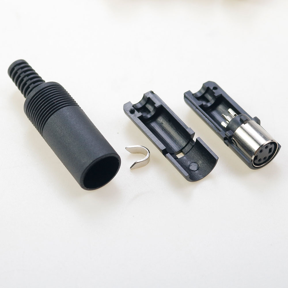 Mini enchufe DIN de 3/4/5/6/7 Pines, conector hembra de montaje para Cable de soldadura de 3 a 7 pines, Terminal S, PS2, 1 piezas