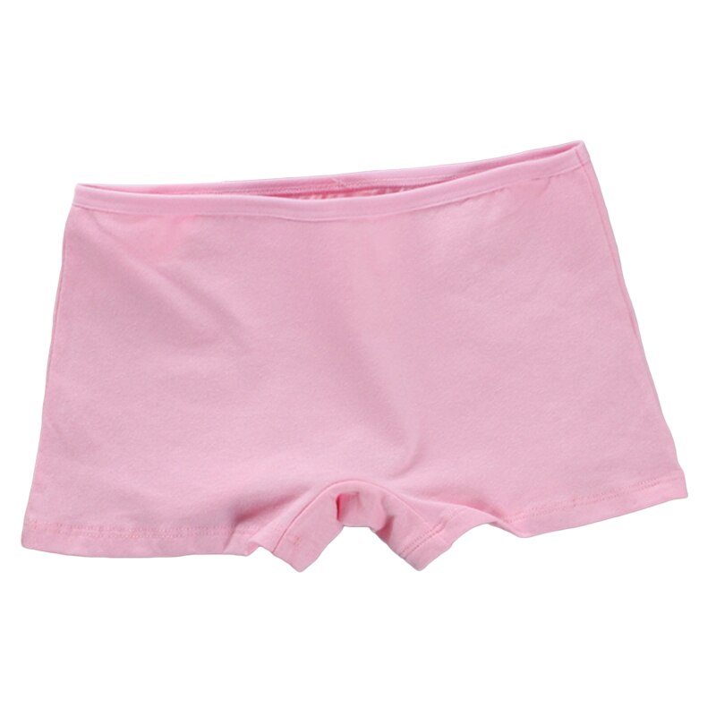 1PC Teen Boxer Briefs for Student Girl Children Underwear Panty Cotton Soft Breathable Girls Panties Kids Underpants All-Match: pink