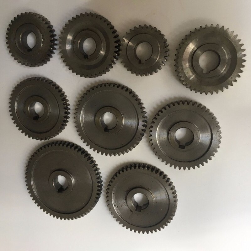 9Pcs/Set CJ0618 Household Small Lathe, Micro Lathe Gear, Metal Exchange Gear