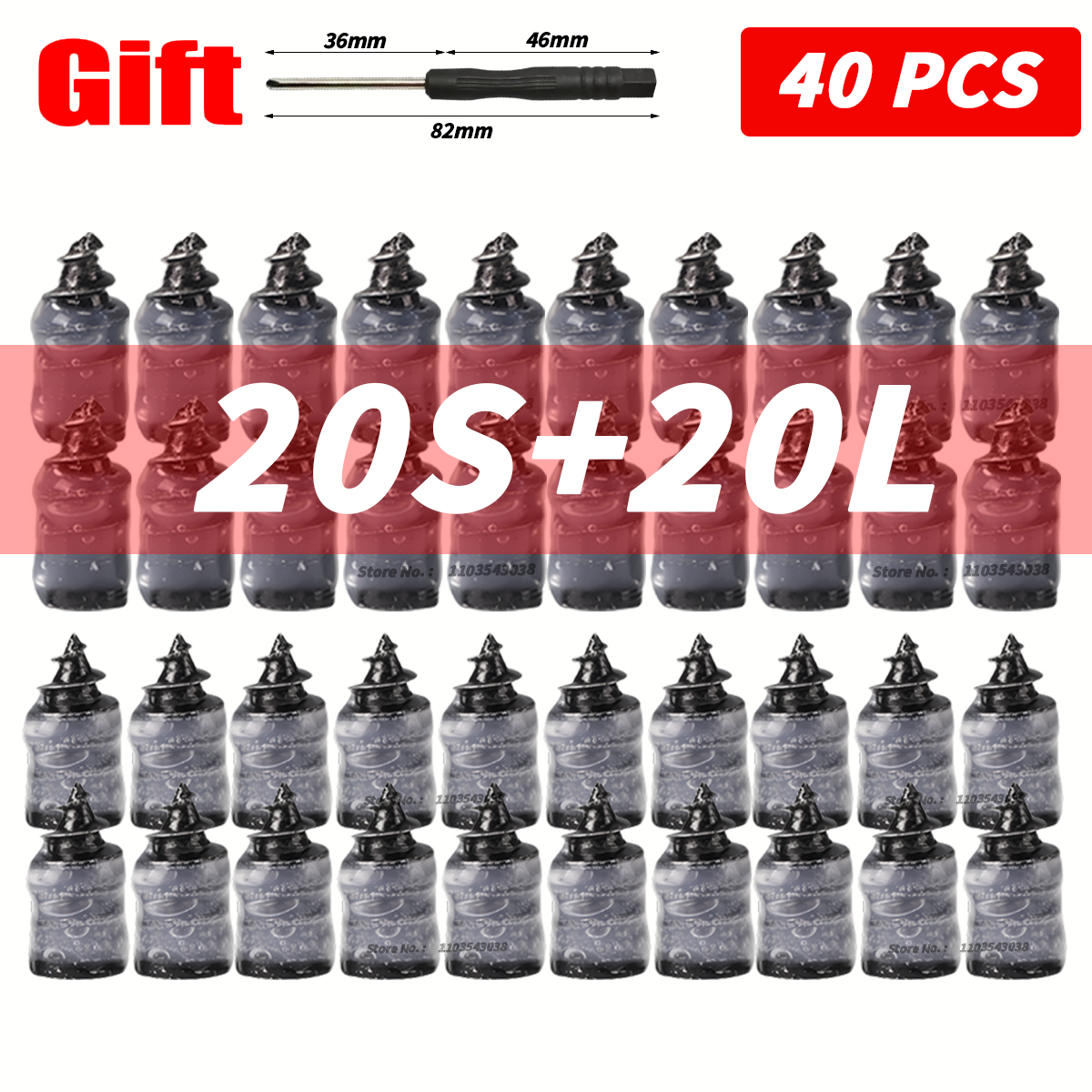 10-100PCS Universal Vakuum Auto Reifen Reparatur Gummi Nagel Für Auto Motorrad Roller Tubeless Reifen Reparatur Kit Kleber freies Reifen Nägel: green