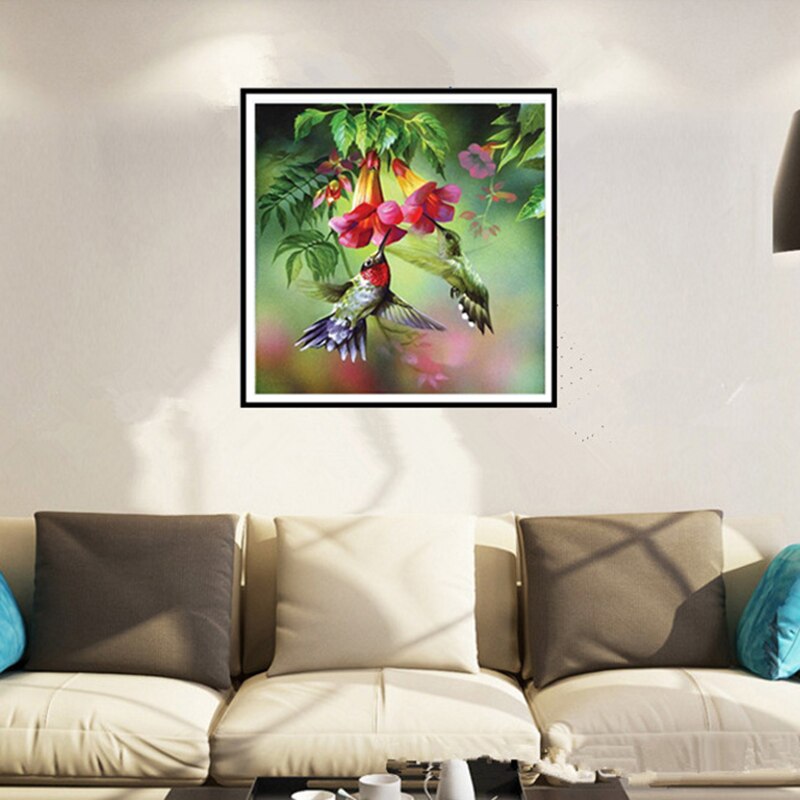 Blxecky 5d diy diamond painting par numéro cerf-volant oiseau (12 x 12 pouces /30 x 30cm)  tob