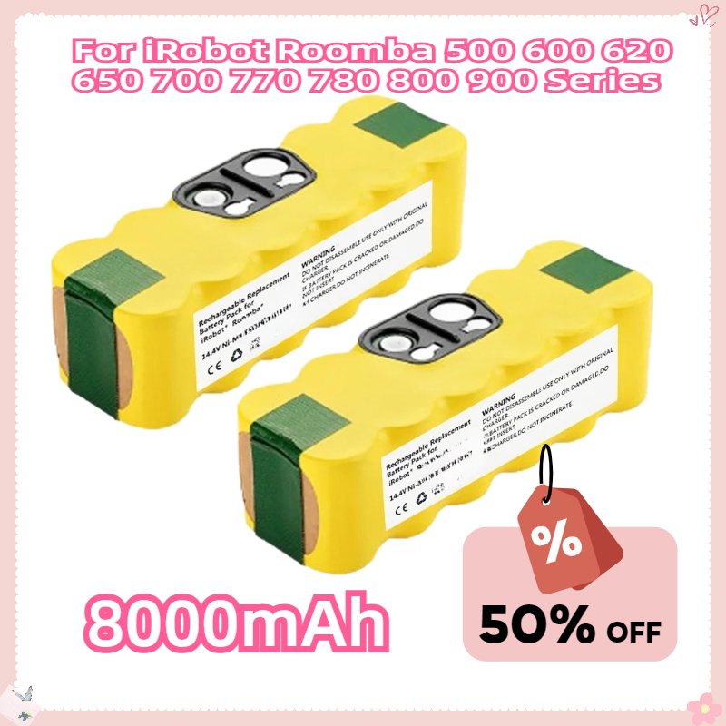 For iRobot Roomba 500 600 620 650 700 770 780 800 900 Series Vacuum Cleaners Rechargeable Battery