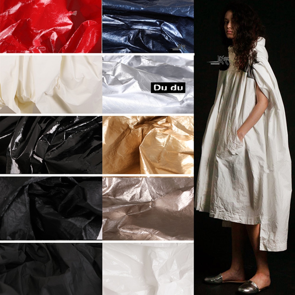 50*142Cm Kleur Collection Ademhaling Papier Kleding Wassen Stof Inelastisch Waterdichte Stof Diy