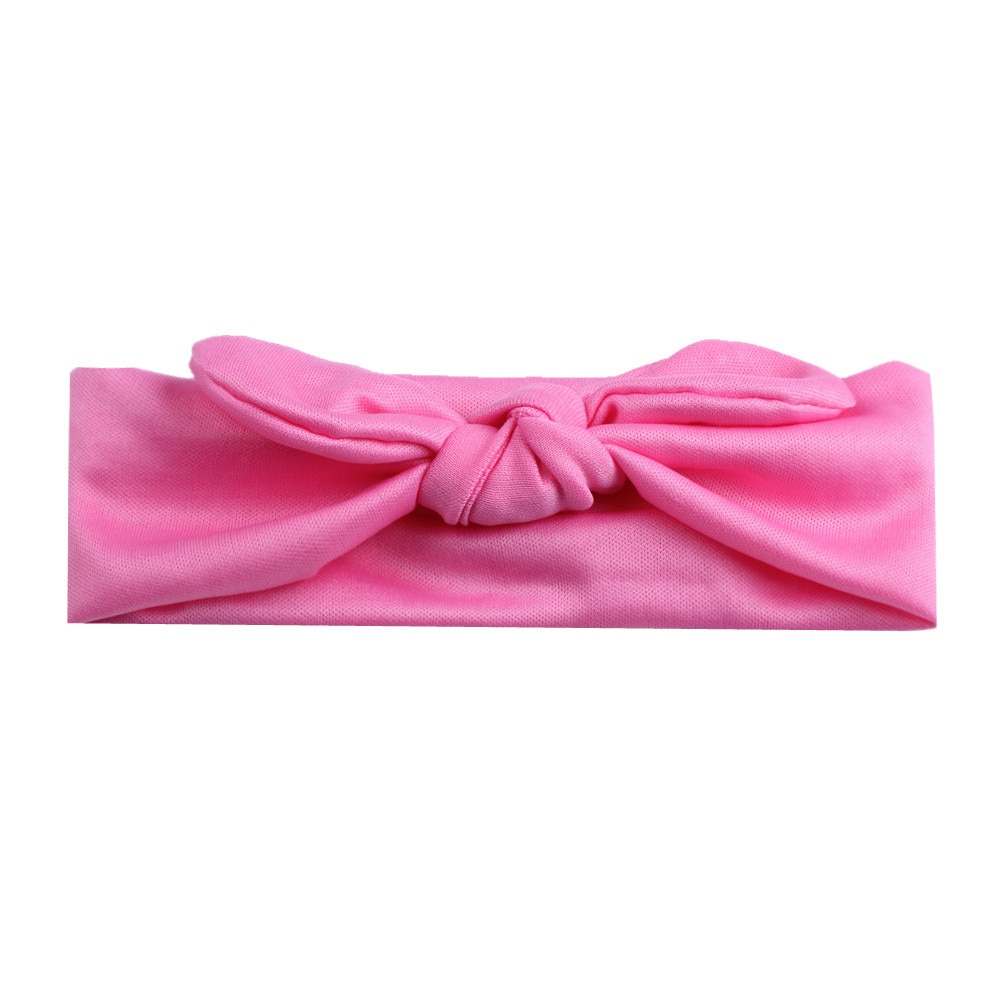 Baby Kinder Mädchen Kaninchen Bogen Ohr Haarband Stirnband Turban Knoten Kopf Wraps baby mädchen stirnbänder