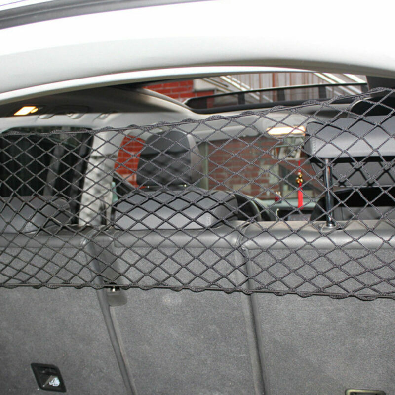 Universal Pet Safety Mesh Net Car Suv Van Trunk Seat Mesh Dog Barrier Travel Dogs Black Protecter