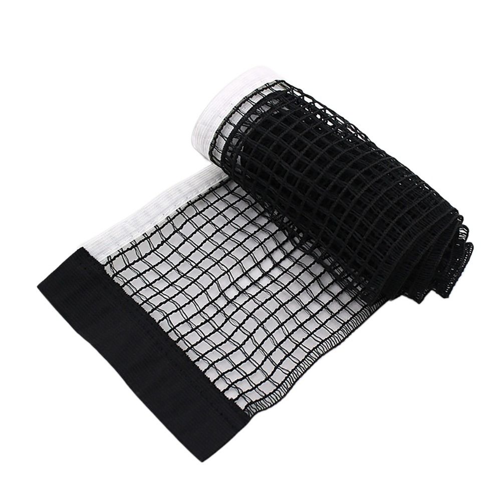 Einziehbares Tischtennis netz Tisch gitter Kunststoff starkes Netz tragbares Netz Kit Netz Rack ersetzen Kit Tischtennis Spielgeräte: WHITE