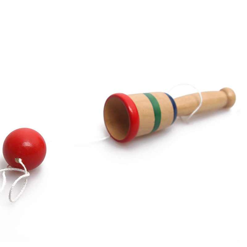Kendama-vaso de madera antiestrés para niños, pelota de malabares, juguetes educativos para preescolar para niños, juegos divertidos al aire libre