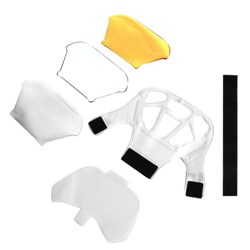 3 in 1 Light Diffuser Bouncer Kit with 3 Colors Silver Gold White Reflector for Digital Cameras Flash Speedlite Speedlight