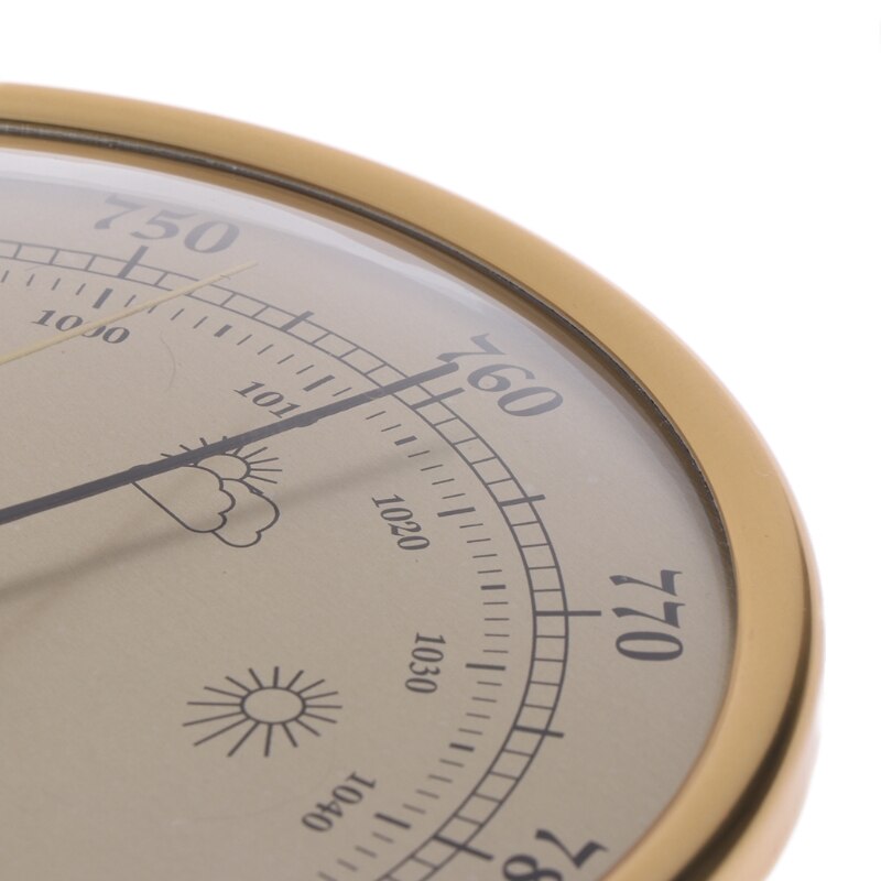 Vægmonteret husstands barometer termometer hygrometer vejrstation hængende.