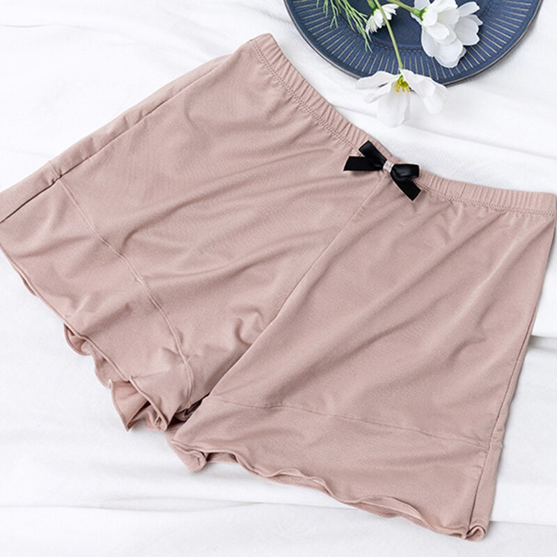 Søde sikkerhedsshorts bukser kvinder under nederdel kjole høj elasticitet sikkerheds blondebukser løse sikkerhedsshorts kvindelige shorts i stor størrelse