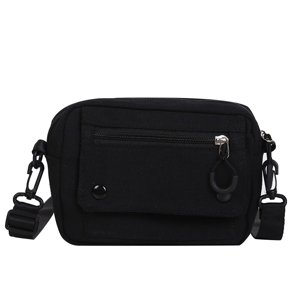Mulheres Pure Color Bolsa CasualCanvas Pano Tote Sacos de Ombro Ao Ar Livre Saco Do Mensageiro Saco Da Forma Zipper Grátis сумка женская: A