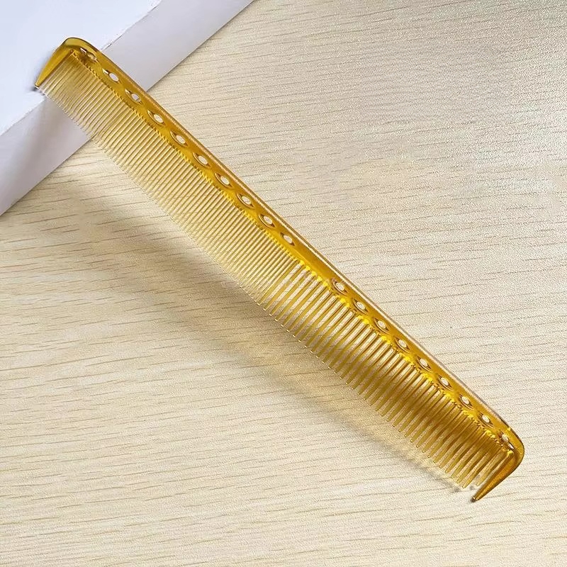 Peine de corte de pelo japonés de doble cara, herramientas antiestáticas multifuncionales de resina para barbería, 21,5 cm: Azul