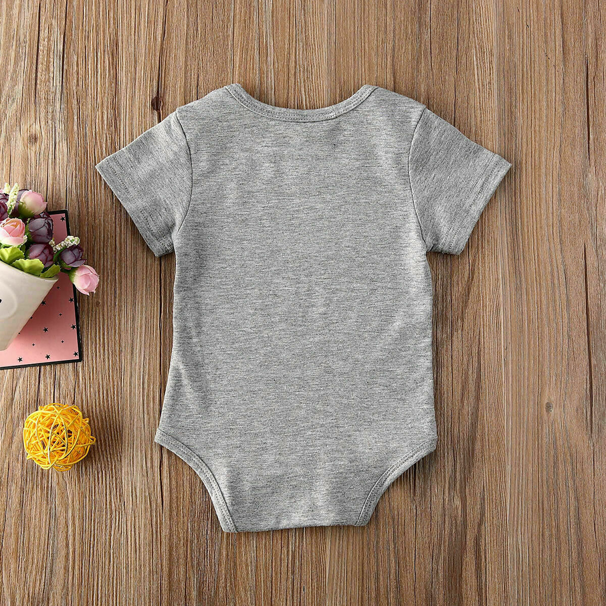 0-18M infante Appena nato Del bambino Delle Ragazze Dei Capretti Ragazzi corpo e Tutine Senza Maniche Lettera di Stampa Grigio Tute e Tute da Palestra Vestiti di Abiti