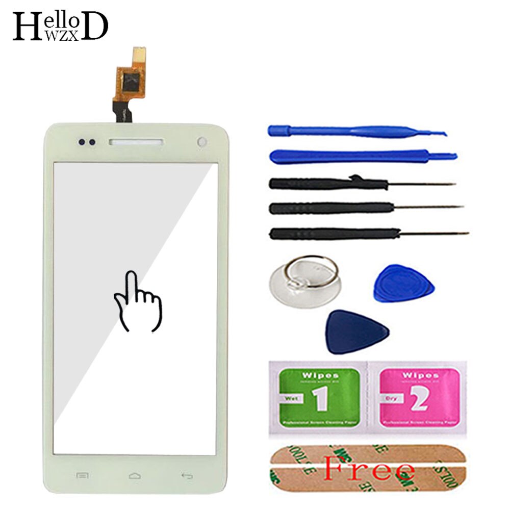Touch Screen Glass For Wiko Rainbow Touch Screen Glass Digitizer Panel Touchscreen Front Glass Lens Sensor Tools Adhesive
