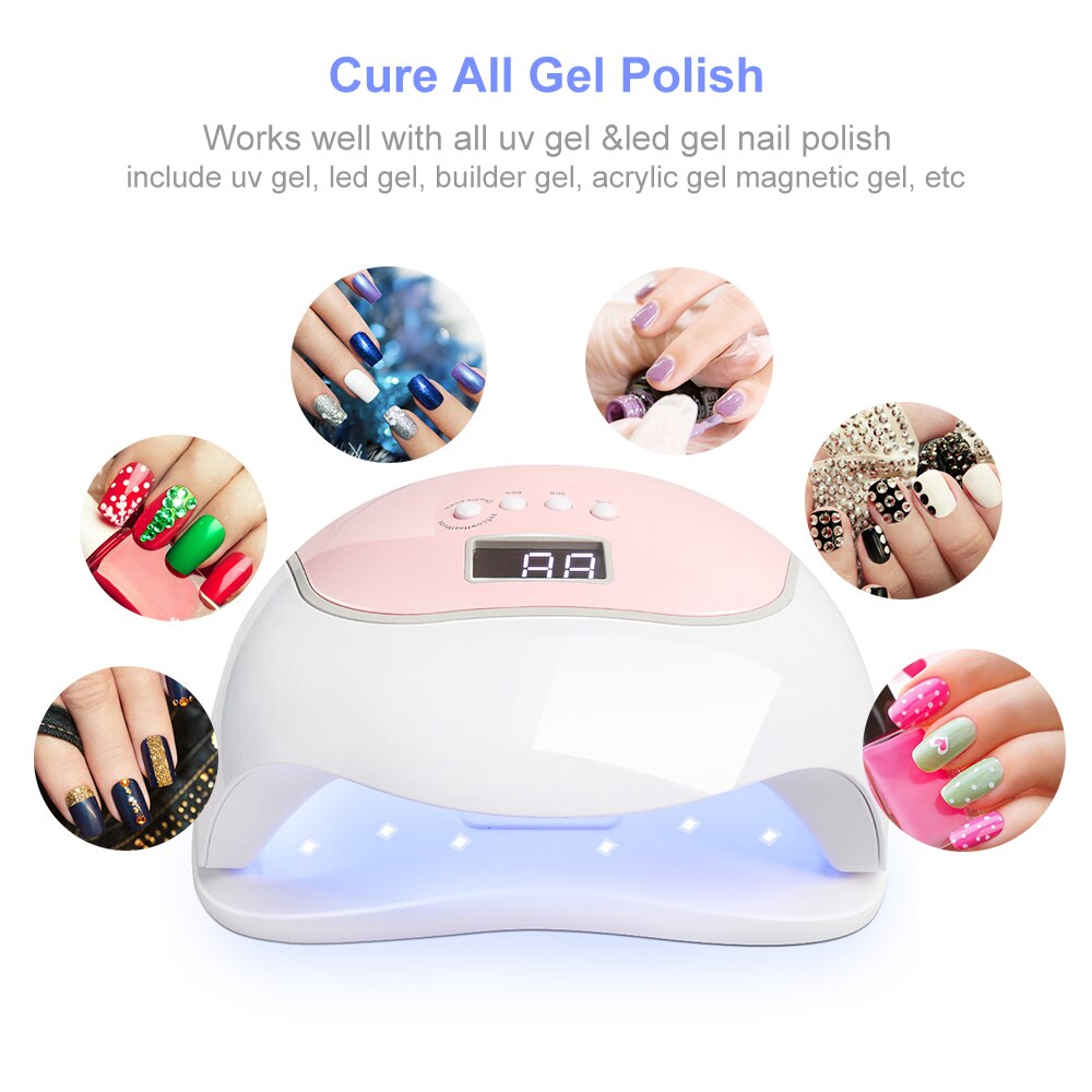 Uv Lamp Nagels 72W Lampara Uv Led Lampen 36Leds Nail Lamp Unhas Nail Droger Machine Lampe Voor alle Gels Met Smart Sensor