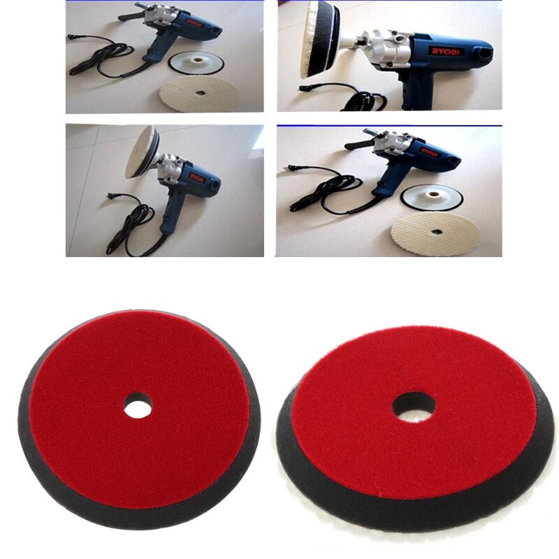7" 180mm Car Auto Soft Wool Buffing Polishing Pad Detailing Mixed Color