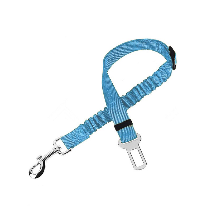 Hond Autogordel Elastische Verstelbaar Leash Riem Voor Huisdier Auto Reizen Hond Kat Veiligheid Touw Pet Travel Essentials Accessoires: Sky Blue