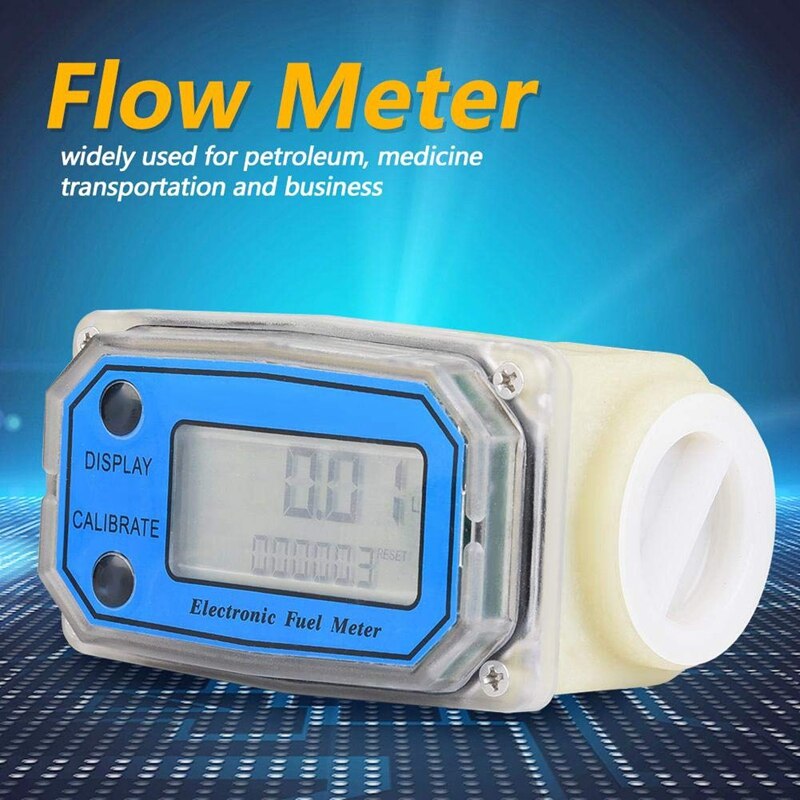 Mini Digitale Turbine Flow Meter Fuel Flow Meter Turbine Flowmeter Voor Chemicaliën Water Zee Vloeibare Flowmeter