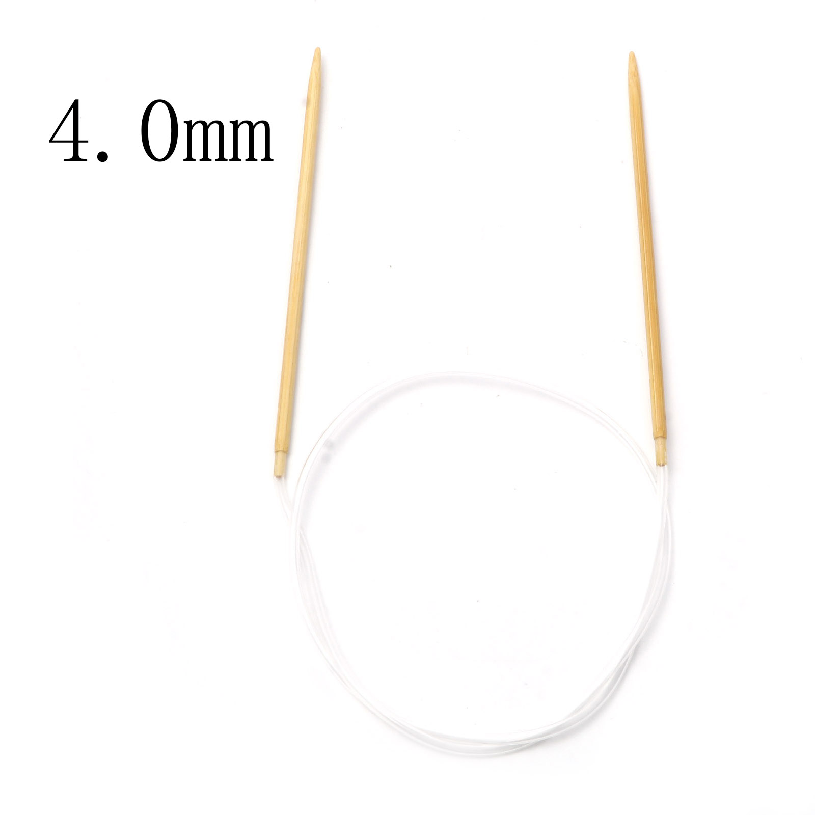 2mm-10mm Bamboo Plastic Circular Knitting Needles Beige Crochet Needles Pins Needle Craft Tools DIY Sewing Tools,80cm Long,1PC: 7mm / Silver