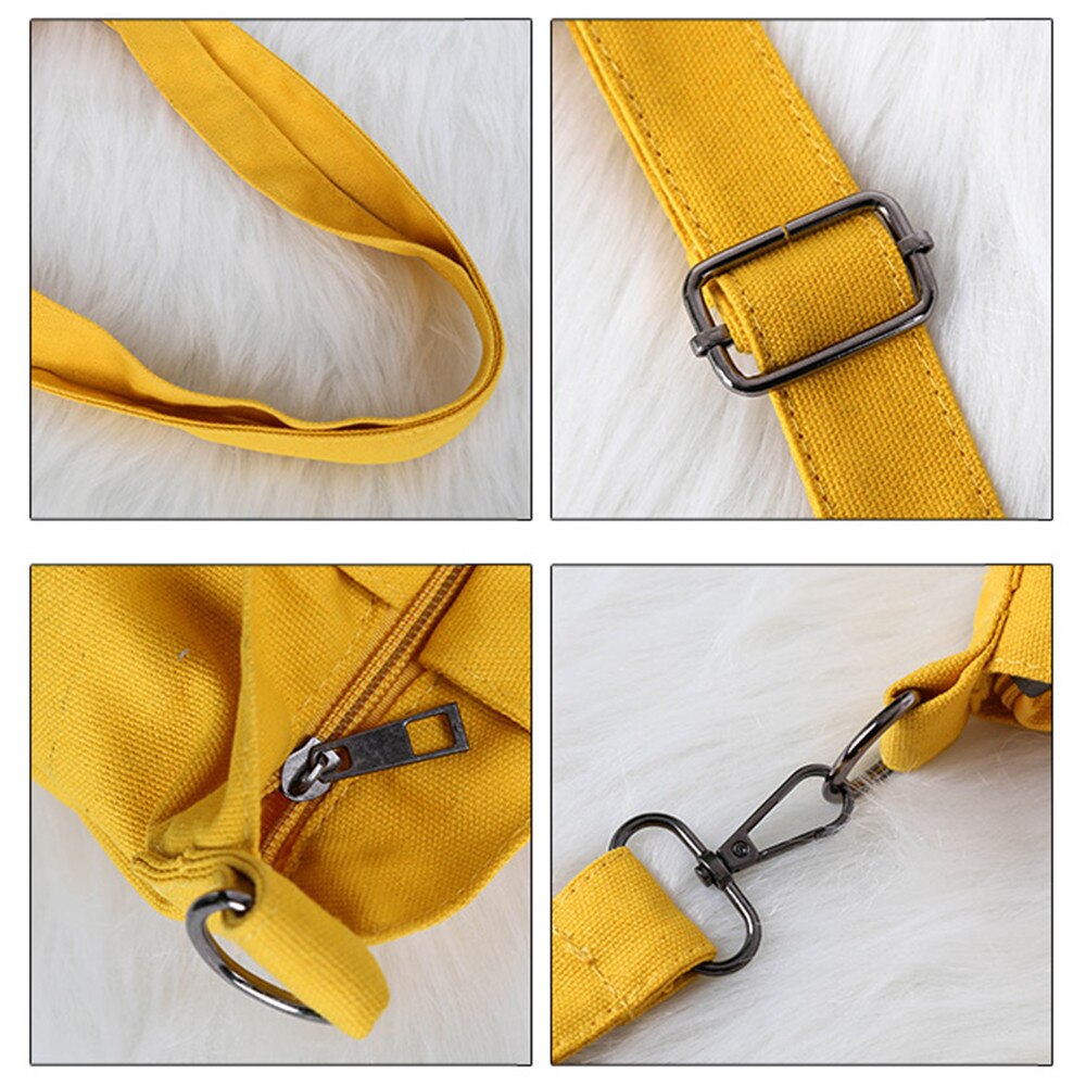 Schoudertas Messenger Tas Vrouwen Crossbody Tassen Voor Vrouwen Solid Soft Casual Canvas Schoudertassen