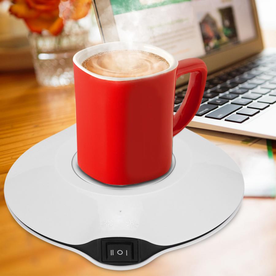 Mini Coffee/Tea Cup Fast Heater Colder Mug Warmer Beverage Heater Tray Pad Milk Tea Coffee Mug Drinks Cup Heater Colder