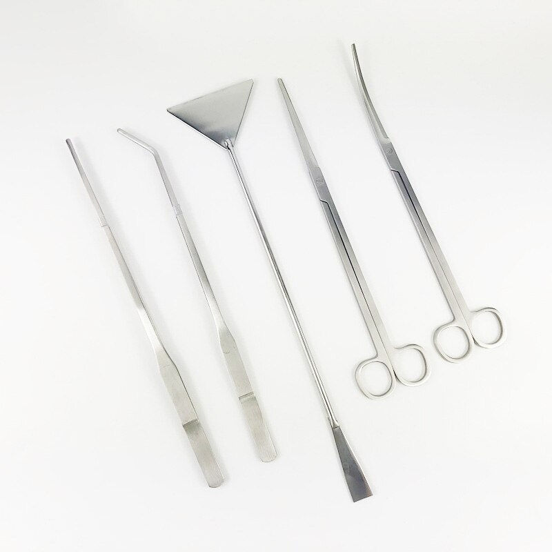 Aquarium Levende Plant Aquarium Gereedschap Set Schaar Pincet Grind Leveler Aquarium Glass Cleaner Fish Tank Cleaner