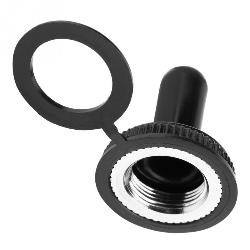 20Pcs 12mm Rocker Toggle Switch Waterproof Rubber Cap Boot Cover Black Rubber 220V High