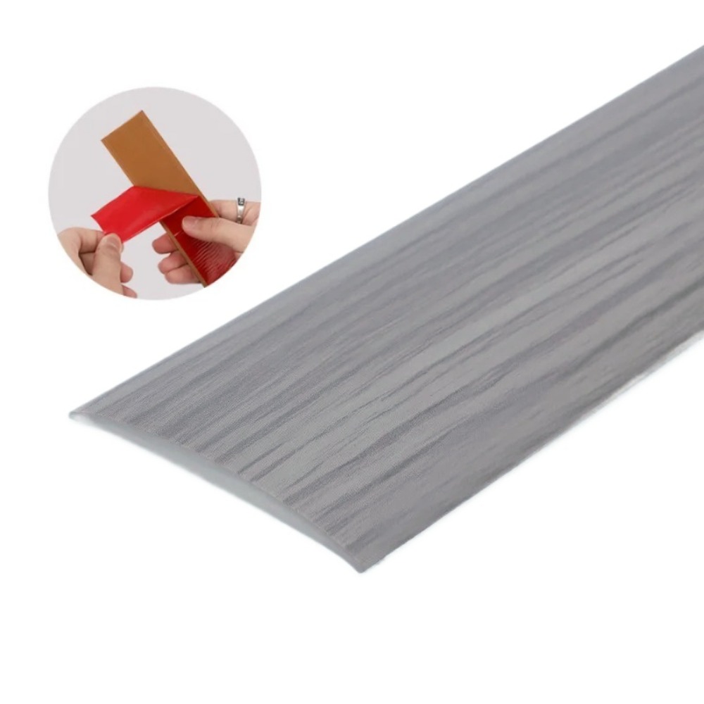 1pc 1 mx 5cm trægulvovergangsliste kantlist gulvfuger pvc slidstærk universal kantlist tærskelliste: Himmelblå
