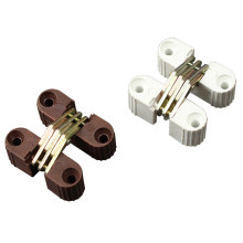 Bisagra Invisible para puerta plegable, herramientas de reparación de muebles, 6 * oculto: Brown