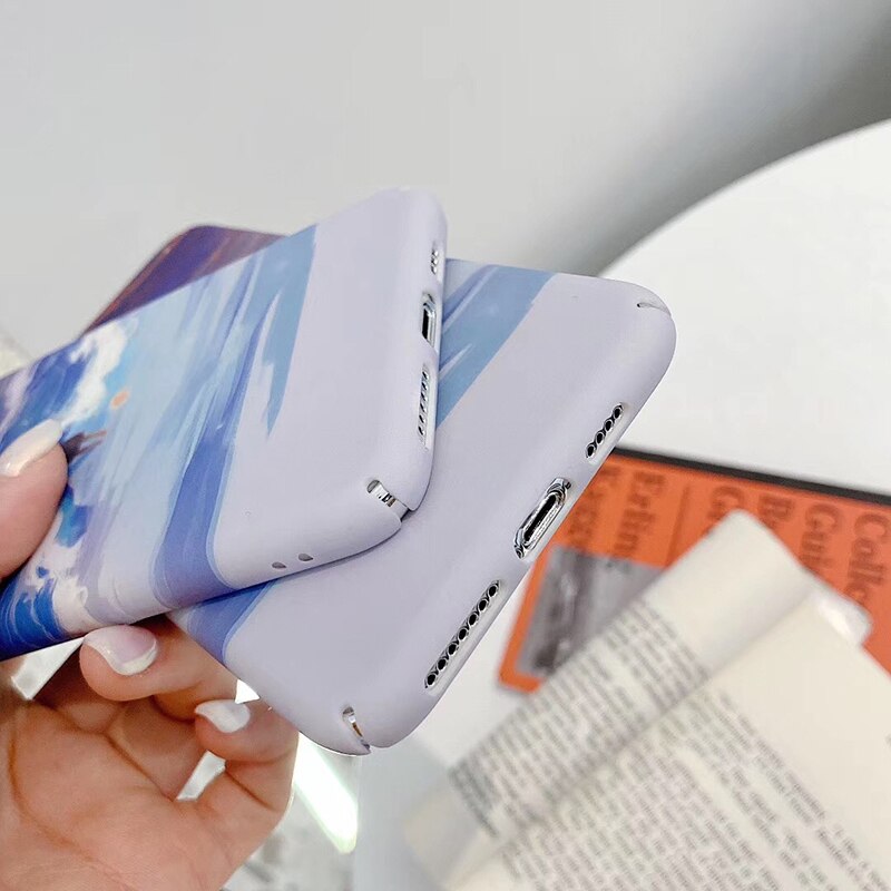 Harde pc-telefondeksler til xiaomi  a2 6 6x 8 lite 9 se Merk 3 hav bølger matt deksel til redmi Merk 7 Merk 8 pro  k20 k30 deksler