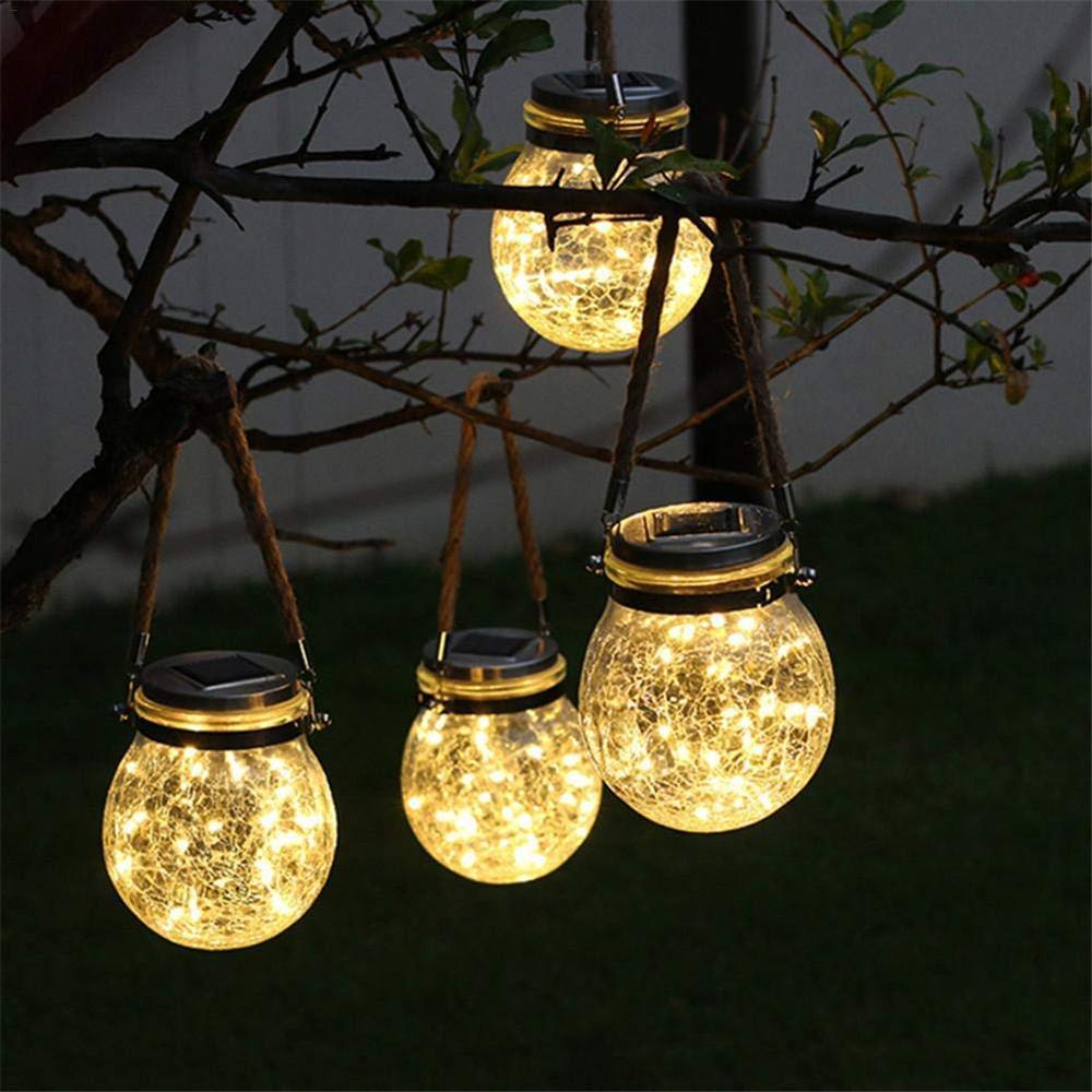 Zonne-energie Led Fairy Mason Jar Lantaarn Verlichting Voor Patio Outdoor Party Bruiloft Tuin Binnenplaats Decoratieve Led Lampen