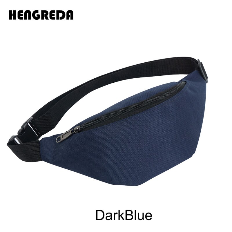 Women Fanny Pack Waist Bag Belt Bag Hengreda Travel Hip Bum Pocket 600D Waterproof Festival Party Sling Chest Daypack: Dark-blue