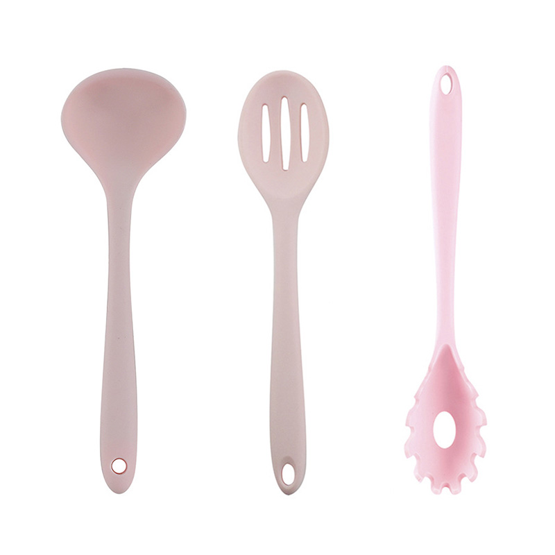 Roze Siliconen Keukengerei Sets Kawaii Voor Gerechten Gereedschap Accessoires Hoge Temperatuur Weerstand Vrij Combineren: Type 1