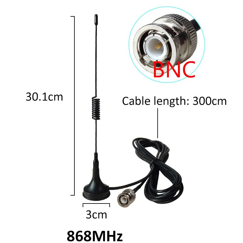 868 Mhz 900-1800 Mhz LORA Antenne 5dbi SMA Männlich weiblich 300cm Kabel 868 mhz 915 IOT antena Saugnapf Antenne Basis magnetische antennen