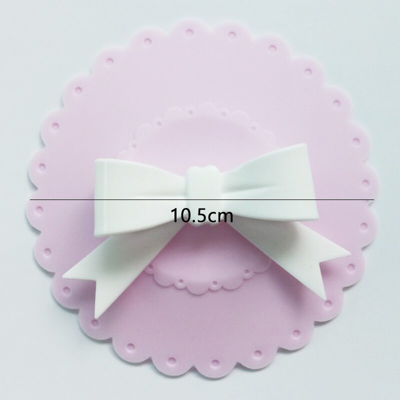 Siliconen bekerdeksels met strik, stofwerende komdeksels, isolatiebekerafdichtingen, mokkendeksels voor glazen bekers, drinkgerei, onderdelen, accessoires