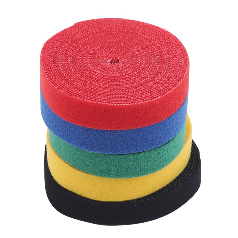 Multi-color Optionele Magische Lijm Zelfklevende Tape Band Hoop Loop Strap Klittenbandsluiting Tape Scratch Roll Opslag tape