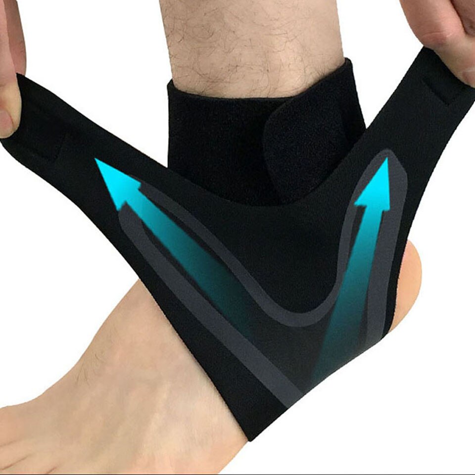 1Pcs Ankle Brace Elasticiteit Gratis Aanpassing Bescherming Voet Bandage Verstuiking Preventie Sport Fitness Voet Guard